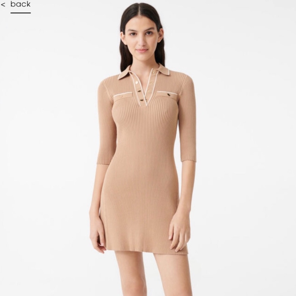 Maje Polo Knit Dress 36/S
